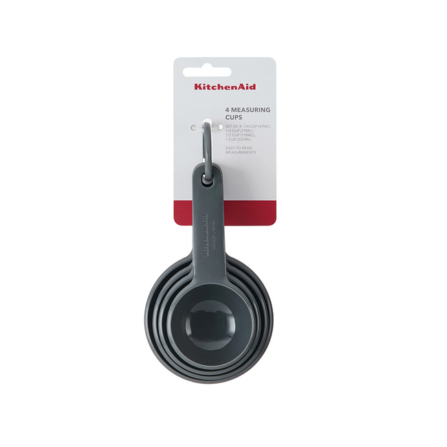 Kitchenaid Miarki Kuchenne Cups 4 Szt. Charcoal Grey