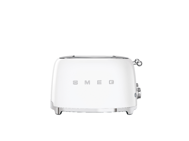 Smeg - Toster, Cztery Kromki, Biały Tsf03wheu 50's Style