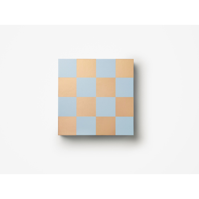 Szachy Printworks Art of Chess Mirror, jasnoniebiesko-miedziane, lustrzana plansza