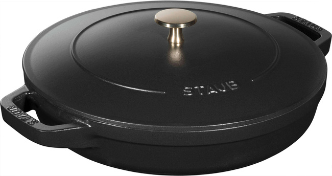 Zestaw 3 naczyń + pokrywka 24 cm czarny - Staub