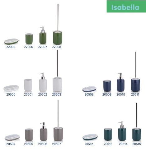 Dozownik Ceramiczny Do Mydła Indygo Isabella - Kela