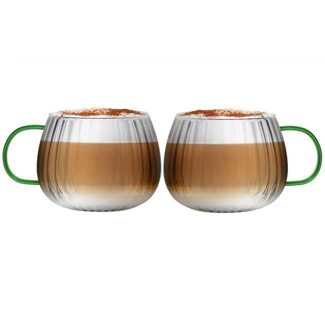 Szklanki z zielonym uchem 350 ml Tulip 1197 - Vialli Design