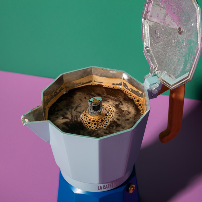 Kawiarka Włoska Venice 3 Cup - Sky Blue La Cafetière