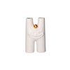 Wazon ceramiczny litera H Rituali Domestici Glinfluencer, biało-złoty, 16 cm
