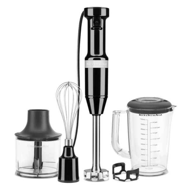 Blender Ręczny Z Akcesoriami Kitchenaid 5KHBV83EOB Czarny