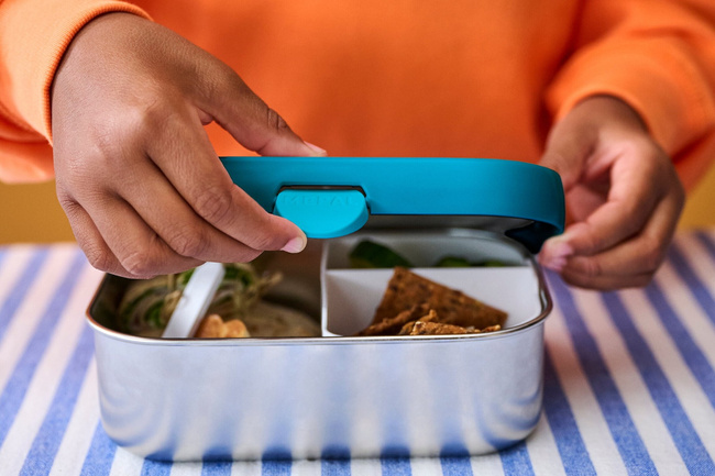 Stalowy lunchbox Mepal Campus Cool Mint 750 ml z przegródkami bento
