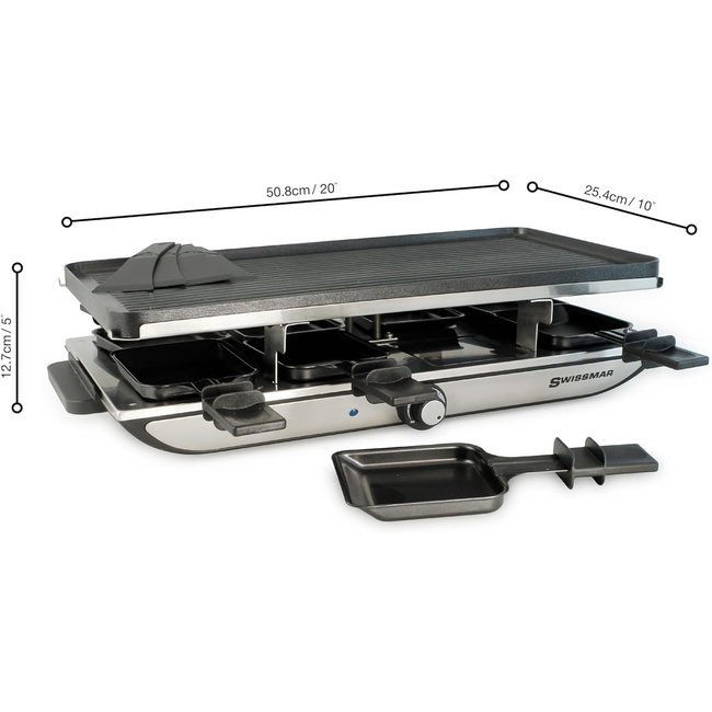 Swissmar Raclette Geneva Na 8osób, Srebrne