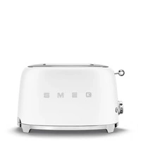 Smeg - Toster, Dwie Kromki, Biały Mat 50's Style Tsf01Whmeu Biały Mat