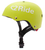 Kask rowerowy dla dzieci Tracker- Love 2 Ride, rozm. S, 50-54 cm z lampką LED i klipsem magnetycznym Lime - Sunbaby