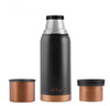 Termos turystyczny 1l Fuori czarny Rose Gold 28098 - Vialli Design
