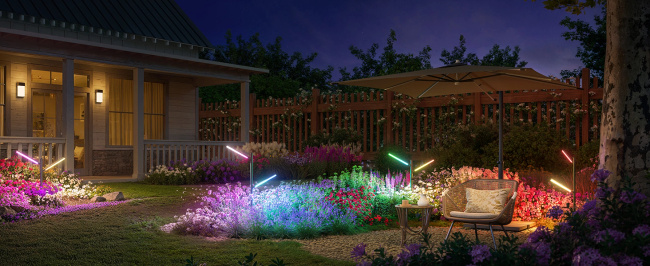 Govee H7086 Rgbicww Garden Lights | Ogrodowe oświetlenie LED | RGBWW, 1100 Lm, 2.4GHz Wi-Fi + Bluetooth, IP66