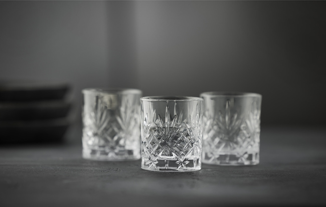 Kieliszki do shotów ze szkła kryształowego Melodia 80 ml 6 sztuk 31134 - Lyngby glas
