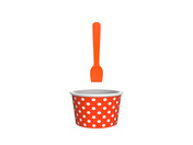 Miseczka Na Lody, Pomarańczowo-Biała - Zak!Designs
