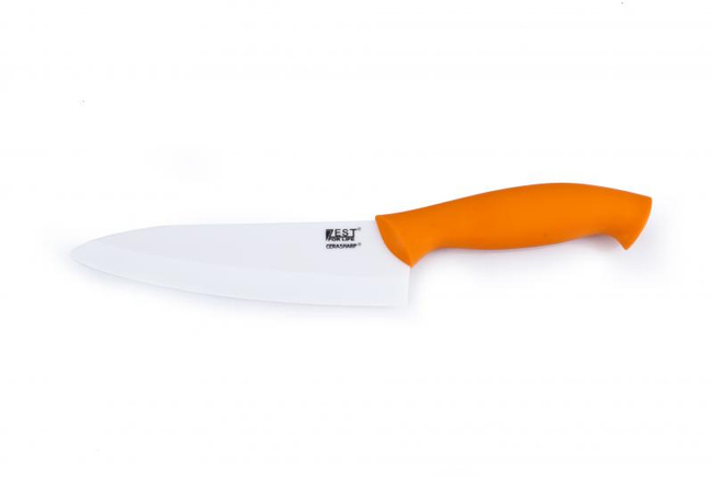 Nóż ceramiczny cerasharp 15 cm pomarańczowy - zest for life