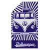 Vw Ręcznik plażowy, bawełniany, Bus Stripes/Blue