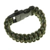 Bransoletka paracord Welde z gwizdkiem, wzór Green Camo, 22 cm