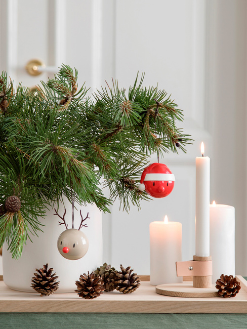 Zawieszki choinkowe Hoptimist Reindeer Bumble Latte, renifer, 2 sztuki