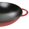 Wok żeliwny z pokrywką 37 cm, czerwony - Staub