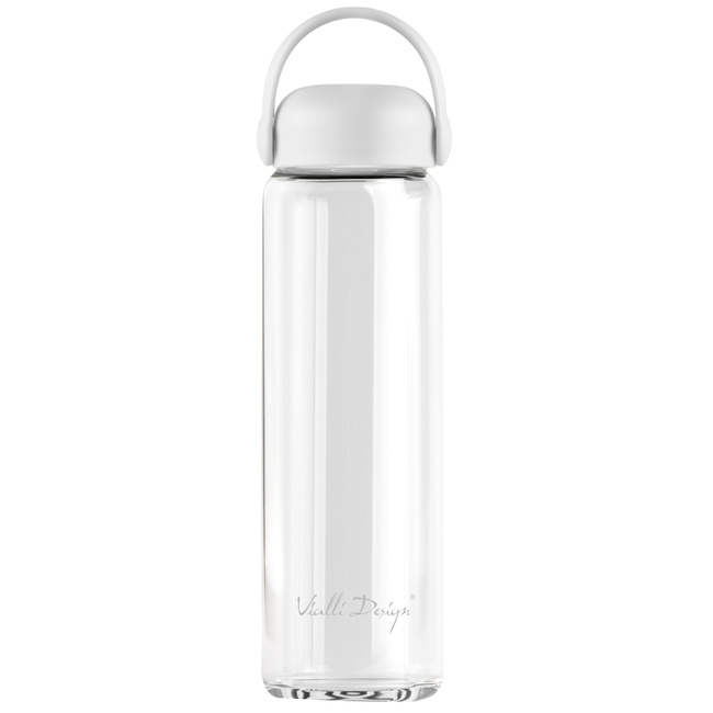 Szklana butelka na wodę Fuori 540 ml Biała 30220 - Vialli Design