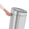 Kosz na śmieci Brabantia Touch Bin New 30 l, stal matowa, z wyjmowanym wiadrem