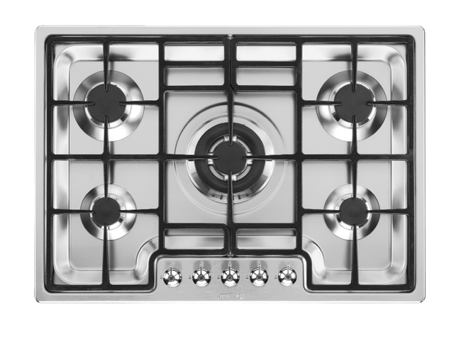 Smeg - Płyta Kuchenna Classica Pgf75-4 Stal Nierdzewna (Chromowane Pokrętła)