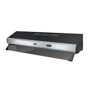 Smeg - Okap podszawkowy kuchenny, 80 cm, UNIVERSAL - czarny