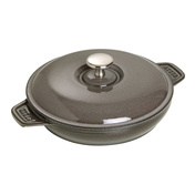 Staub Okrągłe Żeliwne Naczynie Do Zapiekania Z Pokrywką 20 Cm, Szary