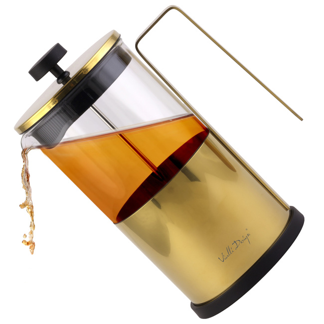 Zaparzacz Do Kawy I Herbaty 1000 Ml Diamante Złoty 0695 - Vialli Design