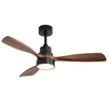 EXTRALINK Walnut Dark 48 Smart WiFi Wentylator sufitowy 122 cm ciemny orzech do domu z aplikacją