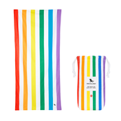 Ręcznik plażowy, Szybkoschnący - Rainbow skies Xl 200x90cm - Dock & Bay