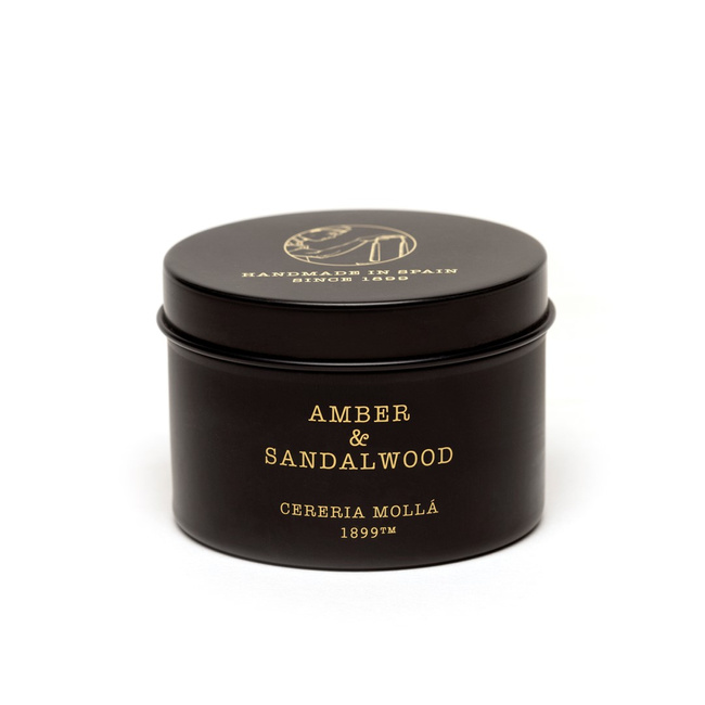 Świeczka Travel 90gr. Amber And Sandalwood - Cereria Molla