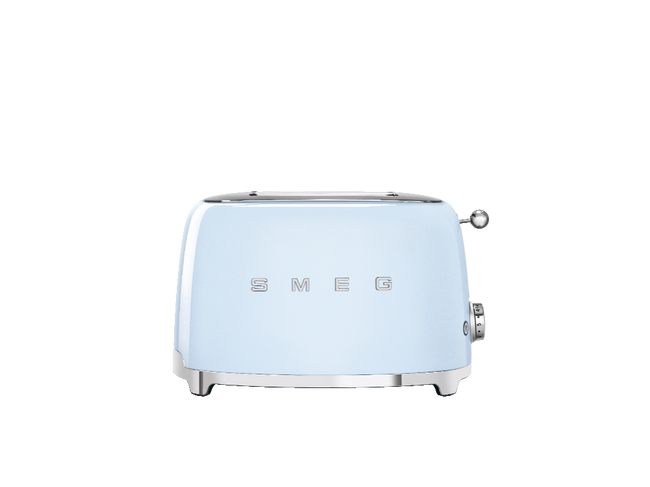 Smeg - Toster, Dwie Kromki, Pastelowy Błękit 50's Style Tsf01Pbeu Pastelowy Błękit.