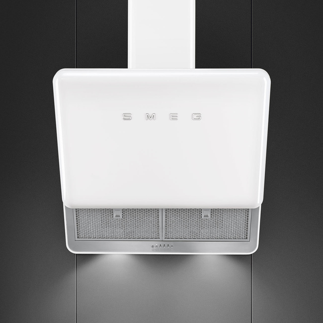 Smeg - Okap Kuchenny, 50s, Biały 50's Style Kfab75Wh Biały.