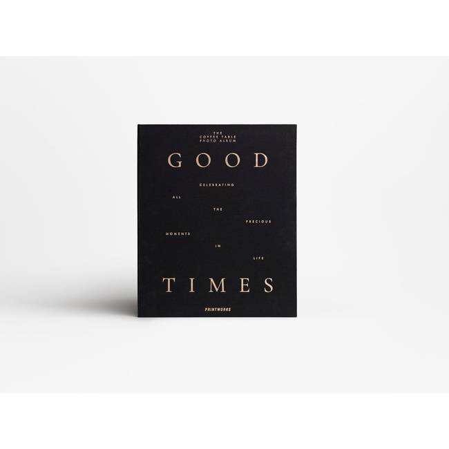 Album na zdjęcia Printworks Good Times L, czarny, czarne karty, 60 stron