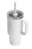 Biały kubek termiczny Hydro Flask 32 oz Travel Tumbler z uchwytem i słomką