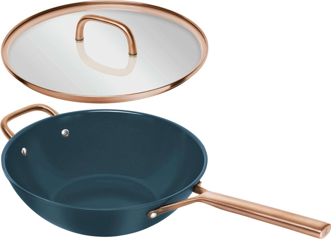 Milano Wok z pokrywką 30 cm Niebieski - Zwilling
