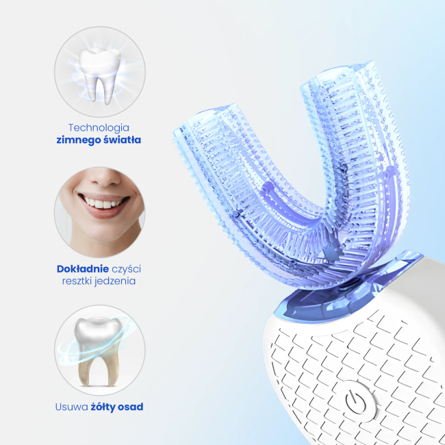 EXTRALINK Lifestyle V1R 360° U-Shape Electric Toothbrush 1500mAh Rechargeable