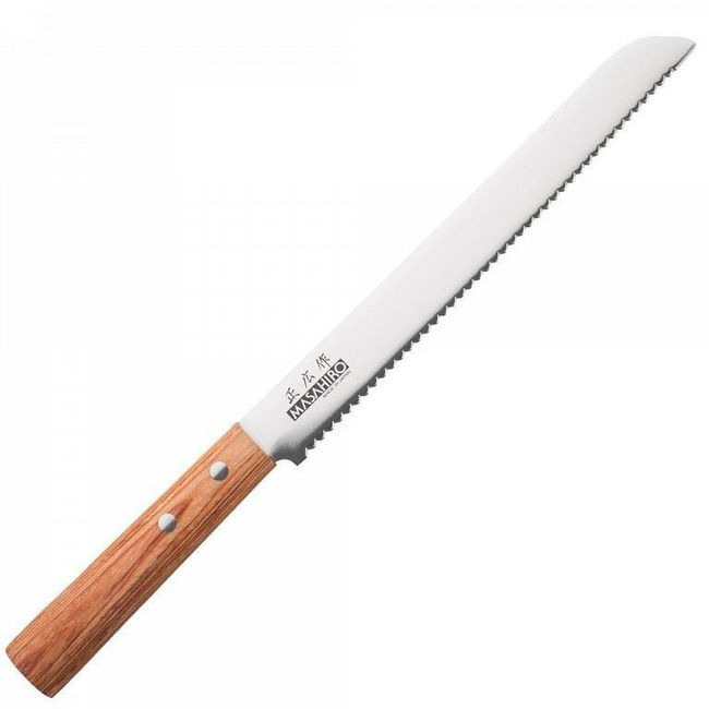 Masahiro Sankei Nóż do Pieczywa Ząbkowany 21 cm Brązowy