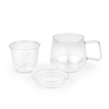 Kubek szklany z zaparzaczem Livorno 290ml - bezbarwny - Bredemeijer