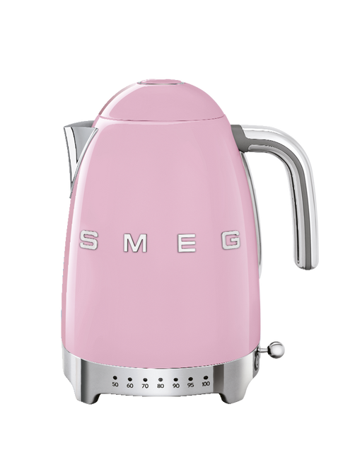 Smeg - Czajnik z regulacją temp., P. Róż 50's Style KLF04PKEU Pastelowy Róż