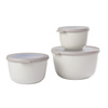 Zestaw 3 Pojemników Cirqula okrągła 500 1000 2000 Nordic White - Mepal