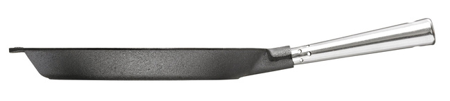 Professional Patelnia płytka ze stalową rączką - 26 cm, Czarny - Skeppshult