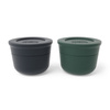 Zestaw 2 Pojemników Temple S Blackonyx/Darkgreen - Monbento