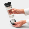 Kubek na herbatę Brabantia Make & Take 360 ml ze schowkiem, Dark Grey