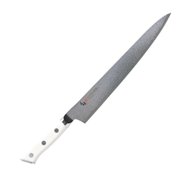 Nóż Sujihiki Mcusta Zanmai Classic Damascus HKC-3011D, biały Corian, 27 cm