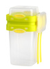 Lunchbox ze sztućcami 230+650ml Foodie Push&Push 26506 mix