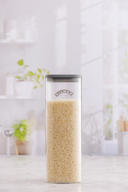 Słoik Kilner Fresh Storage 2 l, kwadratowy, z zaworem próżniowym