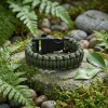 Bransoletka survivalowa Welde paracord z gwizdkiem, oliwkowa, 22 cm