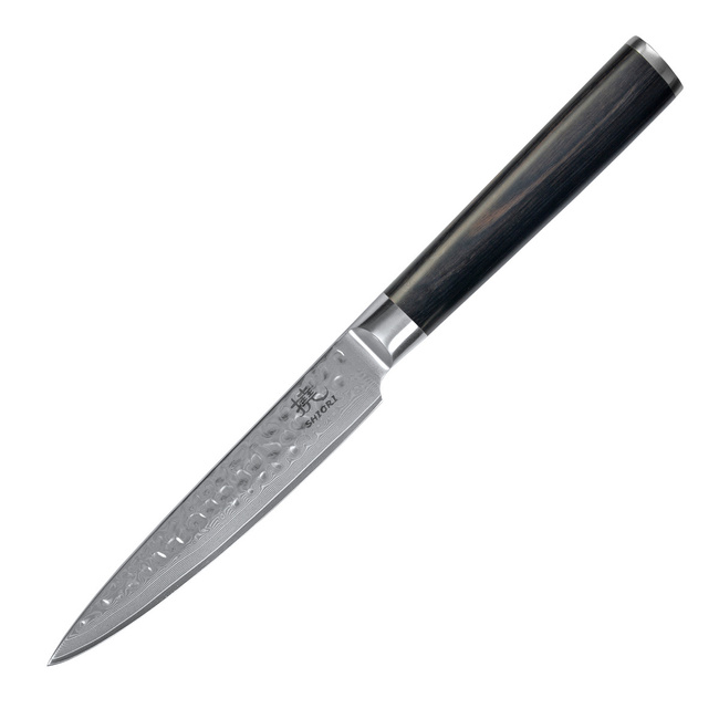 Shiori - 3-Set Kuri Murō + Santoku + Sifu - zestaw trzech noży ze stali Damasceńskiej