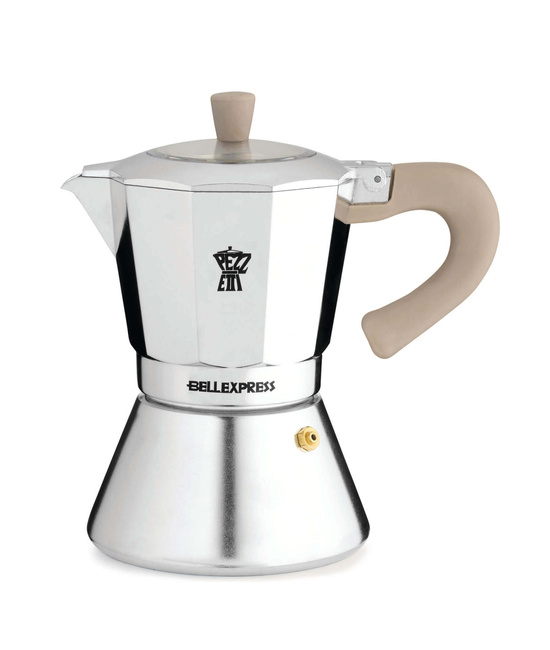 Pezzetti Bellexpress Aluminiowa kawiarka indukcyjna (6 filiżanek) - Srebrny